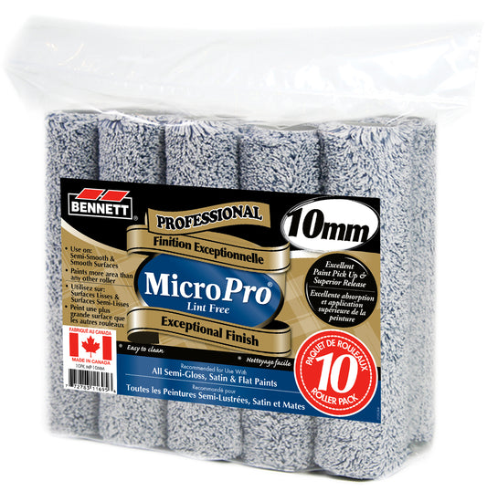 Bennett Micro Pro 10mm Roller 10 Pack