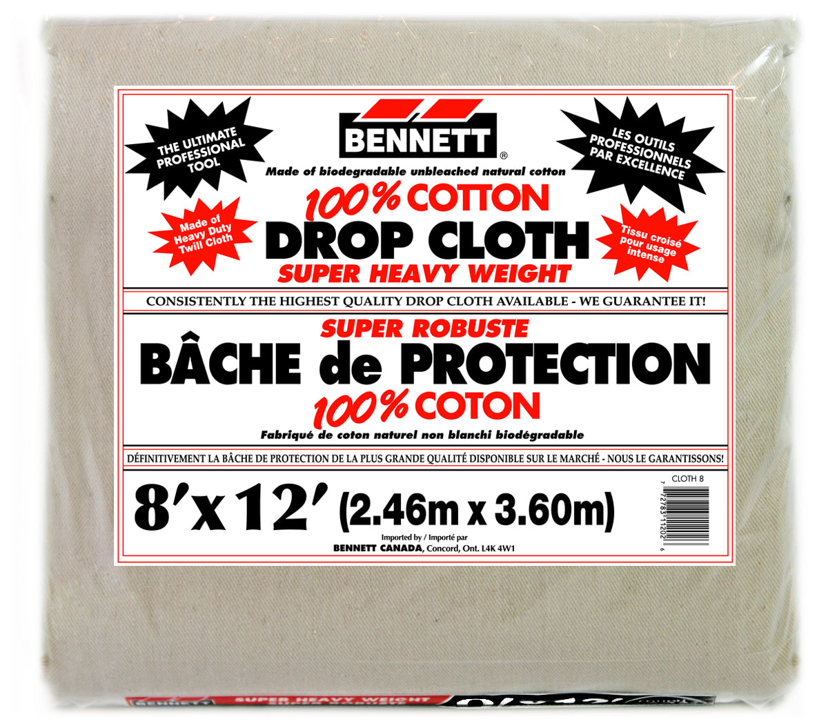 Bennett 8' X 12' Canvas Drop Cloth