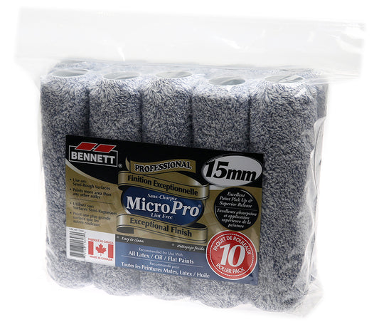 Bennett 10 Pack 15mm Mini micro Roller Refills